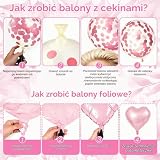 Różowa dekoracja urodzinowa