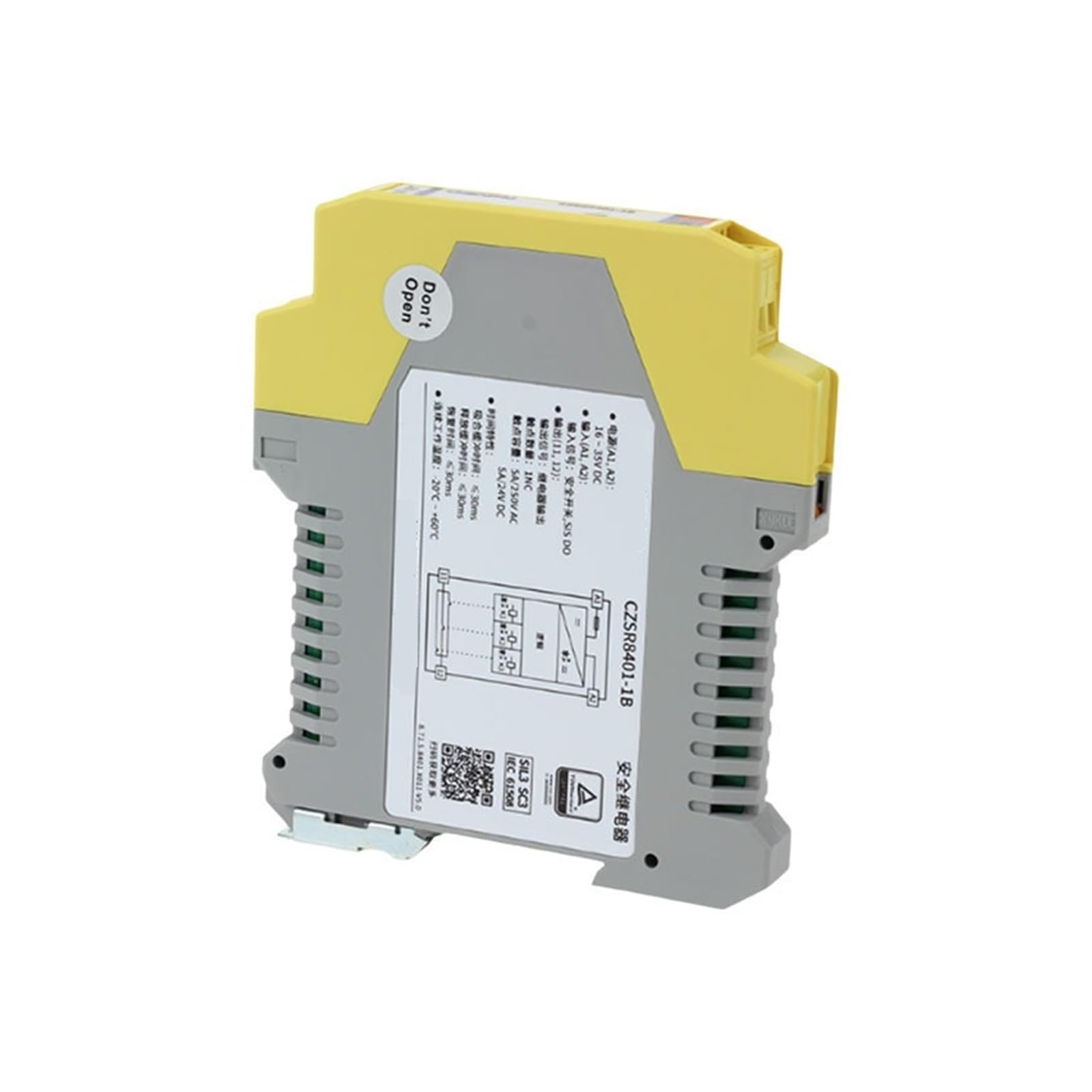 Relè CZSR80 01-2A2B per segnali DO del cancello di sicurezza | Per interruttori di controllo dei cancelli di sicurezza.