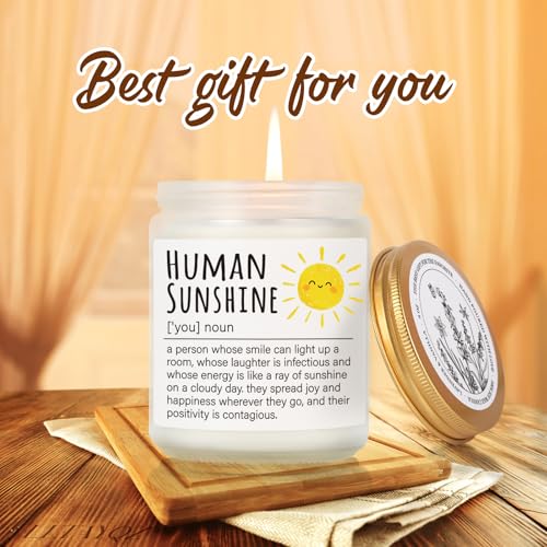 Image of Human Sunshine Thanksgiving Candle for Women, Birthday Inspirational Appreciation Gifts to Women Boss Coworkers Teachers Nurses, Retirement Gift to Woman, Thank You Candle for Her-31