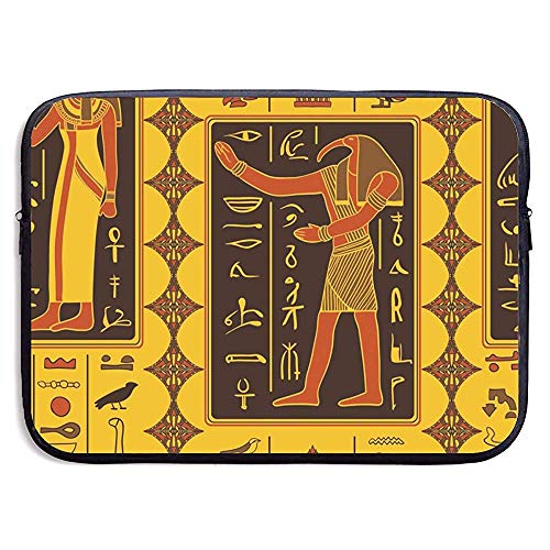 Modello con divinità egizie e geroglifici Custodia...