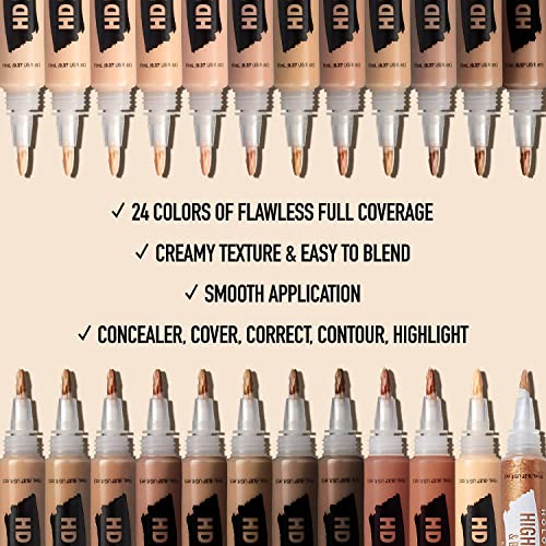 Ruby Kisses Hd Brush Concealer & Foundation, Full Coverage, Color Correcting, Highlight, Contour 3 Pack (Beautiful Bronze) #TOP2