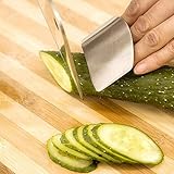 Finger Guard & Protector for Cutting and Chopping - Stainless Steel Slicing Kitchen Tool to Protect Your Fingers (3-Pack)