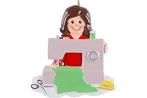 Personalized Sewing Machine Christmas Ornaments