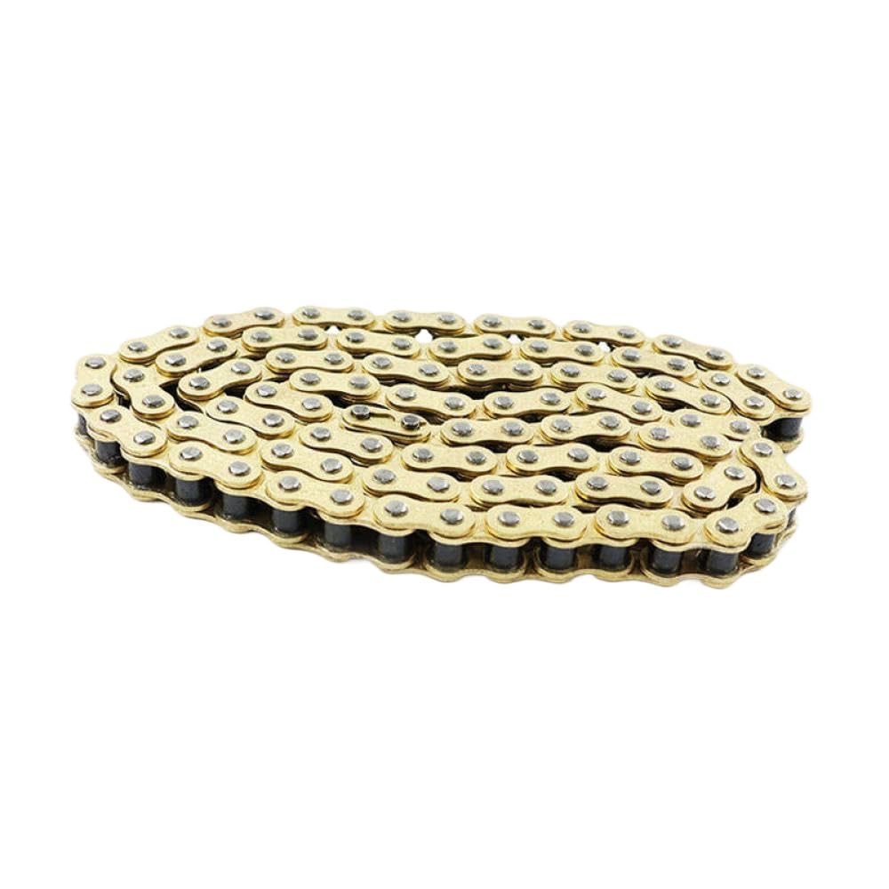 catena di trasmissione della moto, Catena 428 con anello di fibbia 90L-112L for sostituzione Dirt Pit Bike da 110cc, 125cc, 140cc e 150cc(428-112L-GN)