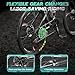 Outroad 26 Inch Folding Mountain Bike, 21 Speed Full Suspension High-Carbon Steel MTB Foldable Bicycle, Dual Disc Brake Non-Slip Folding Bikes for Adults/Men/Women,Black