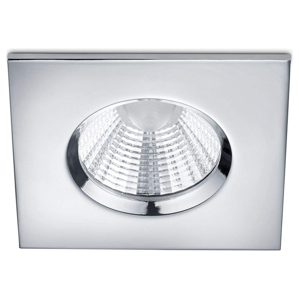 Trio Leuchten Zagros 650610106 Spot LED encastrable en métal chromé avec 1 LED 5,5 W