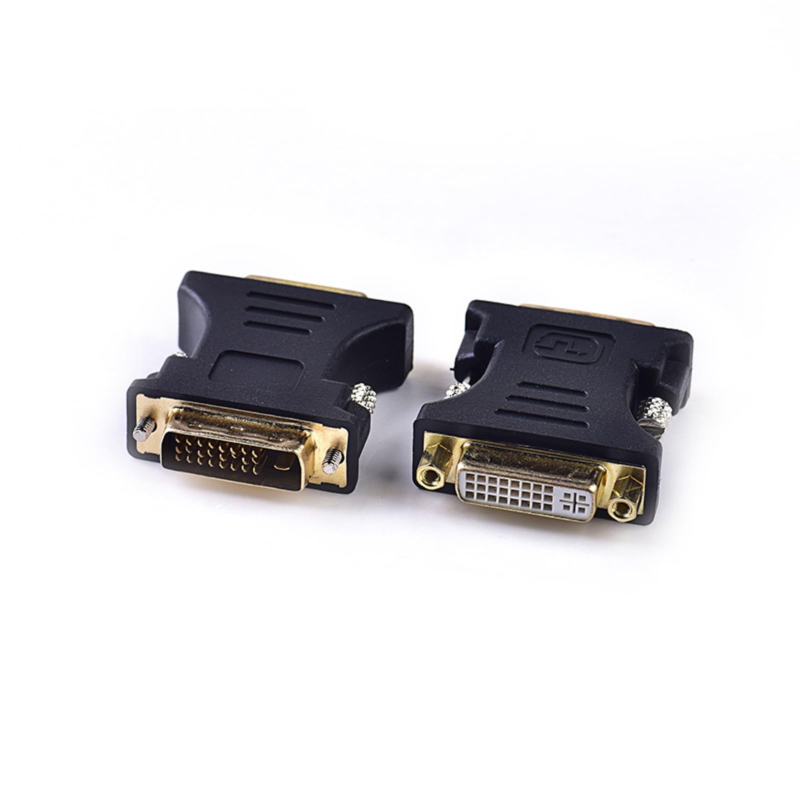 YSJJZRL 1 Pc 90 Degree VGA 15 Pin Male to Female Extension Cable Converter Adapter Coupler (DVI 24+1 M to DVI 24+5 F)