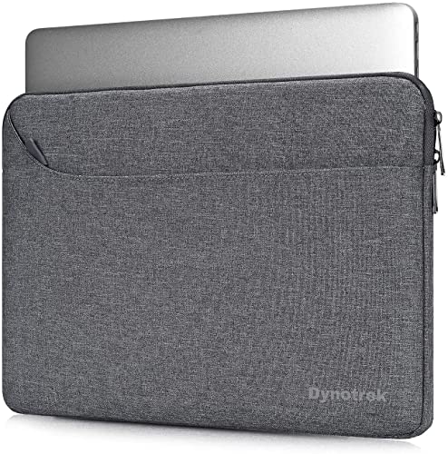 Dynotrek Moon 15.6 inch Laptop Sleeve Case Pouch, Shockproof Protective Notebook Cover, Accessory Pocket, Briefcase Carrying Computer Hand Bag, HP, ASUS, Dell, Lenovo, Acer -Denim Grey