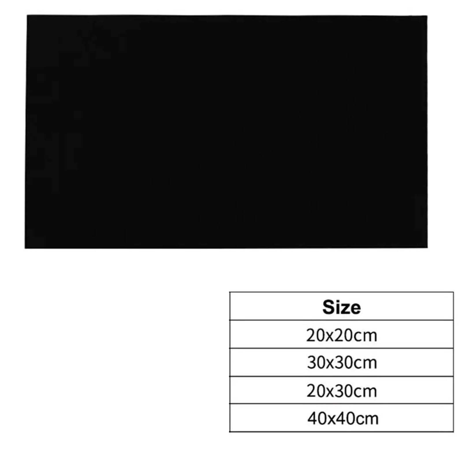 Manta protectora de soldadura ignífuga, fieltro fibra carbono negro, ignífugo, resistente a altas temperaturas, 2 uds para Soldadura y Corte(6MM-400mmx400mm)