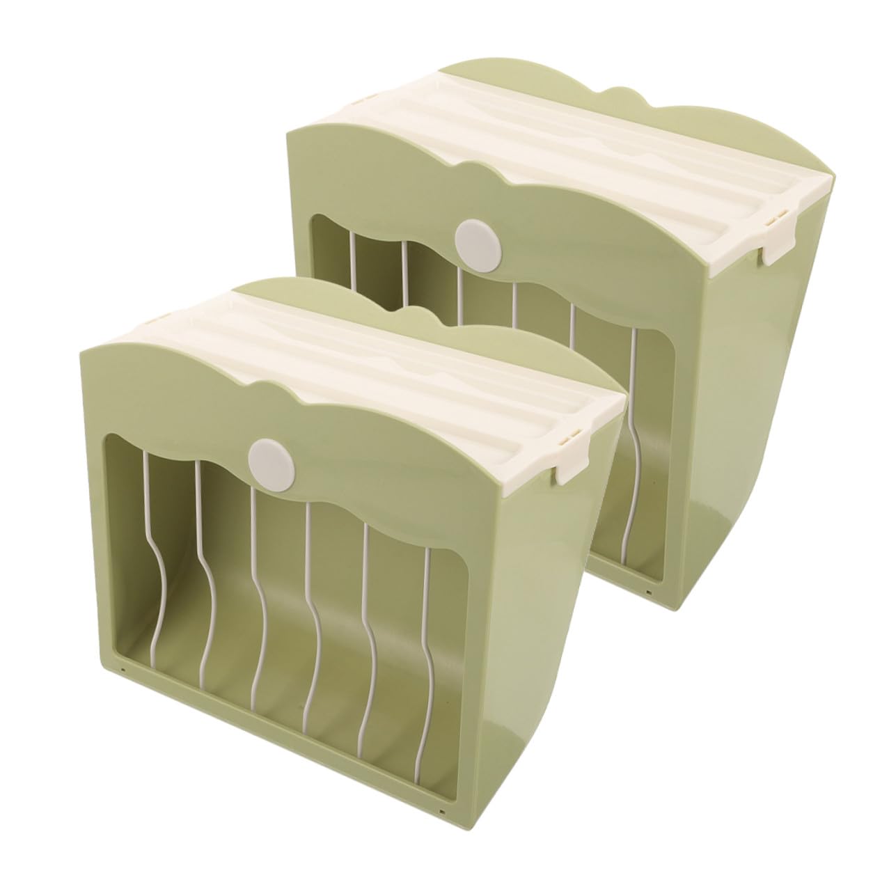 2 Piezas Soporte para Heno Reutilizable para Conejos y Cobayas con Rejilla de Acero y Tapa Dispensador Colgante para Jaulas de Pequeños Roedores Accesorio Antidesperdicio para