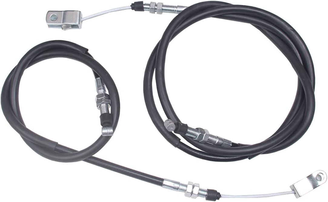 BH-Motor New Left & Right Rear Brake Cable For Kawasaki Mule 2500 2510 2520 3010 2020 4000 4010 KAF620 KAF620C KAF950A KAF620A KAF620B Replace 54005-1201 54005-1202