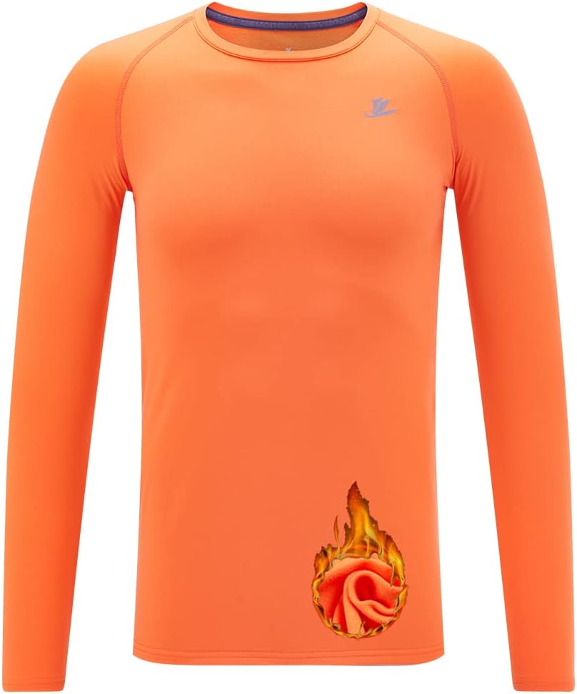 DEVOROPA Youth Boys Compression Thermal Shirt Long Sleeve Fleece Baselayer Soccer Baseball Undershirt DEVOROPA Youth Boys Compression Thermal Shirt Long Sleeve Fleece Baselayer Soccer Baseball Undershirt
