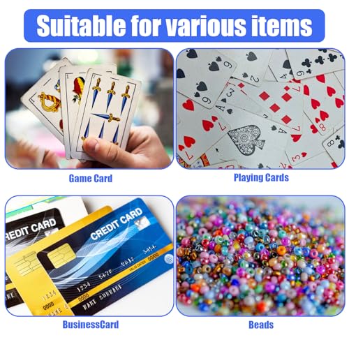 Image of Giantree 6Pcs Playing Card Case Clear Card Deck Box, Holder Blank Business Card Organizer, Playing Game Card Storage Holder for Bank Card, Business Card, Game Card, Game Pieces, Crafts Accessories