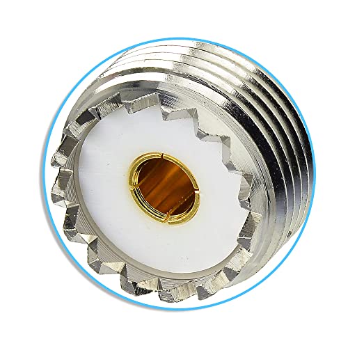 Superbat UHF SO239 Female to Female CB Radio Barrel Connector Adapter 50 Ohm Coax Coupler Joiner for Ham Radio VHF/UHF Antenna - Image 4