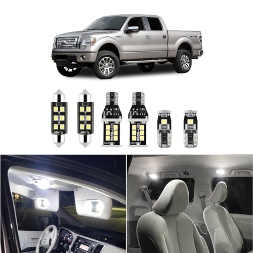 Kit de 9 luces LED interiores blanco 6000K para Ford F150