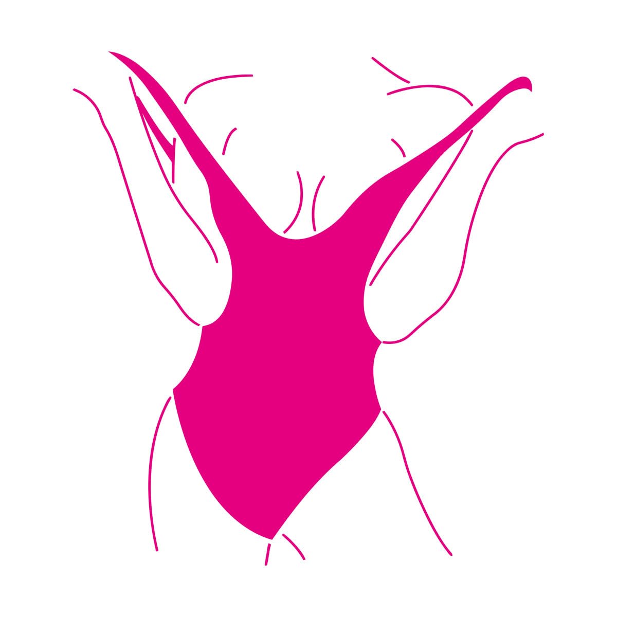 Wall Stickers Swimsuit ​Sex Appeal Woman Body Naked Model 81x90.8cm Removable Without Leaving Glue Extra Large Rosered — image 1