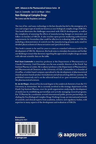 Non-Biological Complex Drugs: The Science and the Regulatory Landscape: 20
