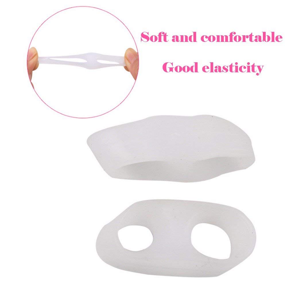 Pezzi di morbido silicone dita e distanziatori di Pedimend – può essere piegato sotto le dita – migliora toe deformità – alleviare pressione e frizione delle dita – Gentle riallineare toe – per