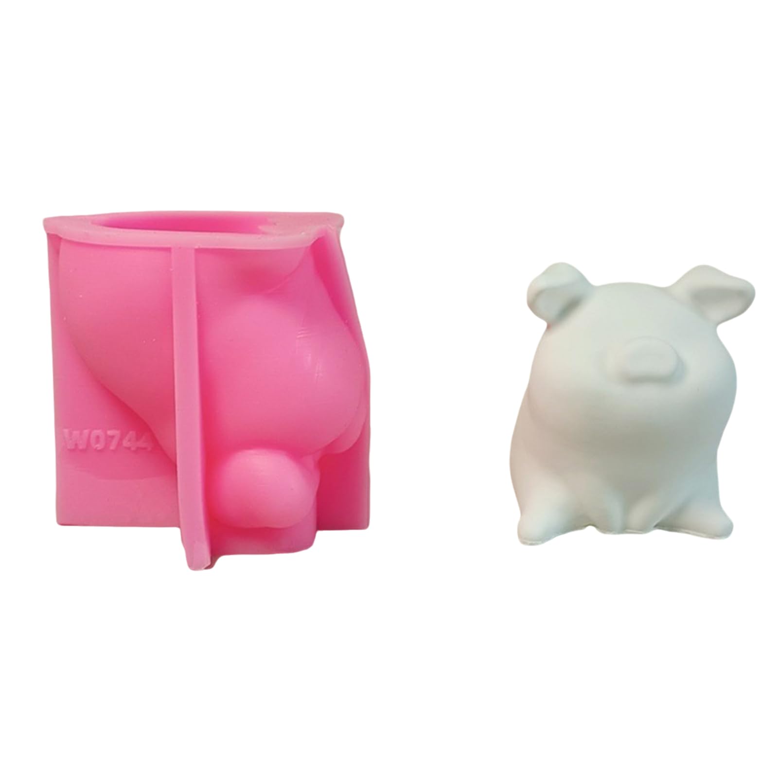 Xjdzineq Piggy Silicone Molds for Epoxy Resin Soap Chocolate Fondant Candy Cement Clay Silicone Molds Figurine Mold