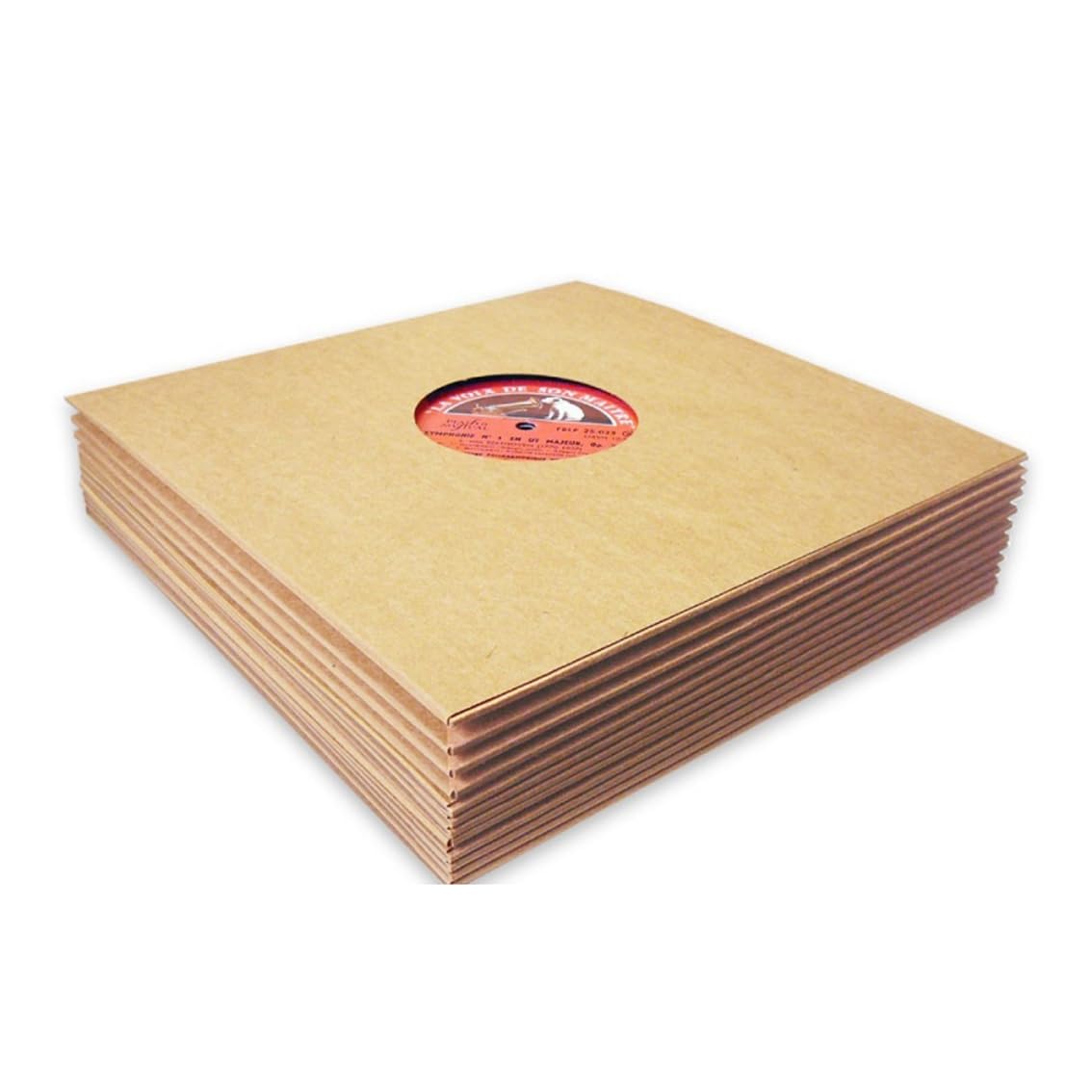 Fundas/Carpetas DE Carton Kraft para Discos DE GRAMOFONO 10" - Ref. 2326