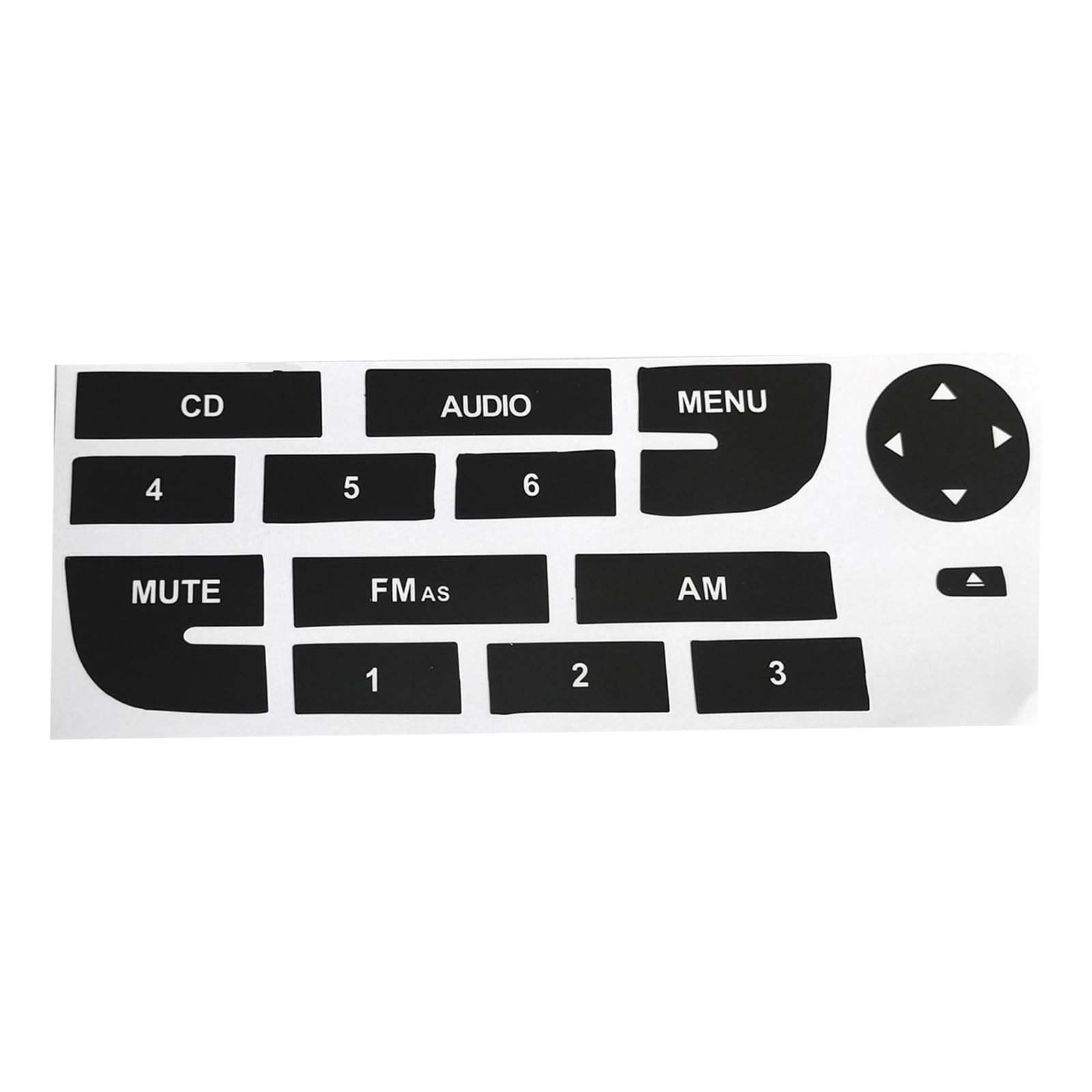 Button Repair Sticker Compatible with Fiat for Grand for Punto Car for Radio Button Repair Sticker Stereo Worn Peeling Decals Stickers Exterior Accessory
