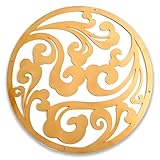 Copper Bird Bath Purification Disk, Water Wiggler for Bird Bath, Bird Bath Copper Disk, 1mm Reinforced 99% Pure Copper Cleaning Disk, Universal Fit for Outdoor Birdbaths, 4 Inch in Diameter (G)