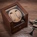 YUNSHAOD Uhrenbeweger Automatische mechanische Uhrenbeweger Box Doppelte automatische Uhrenbeweger Box 2 Armbanduhren Aufbewahrungskoffer Gift of Love