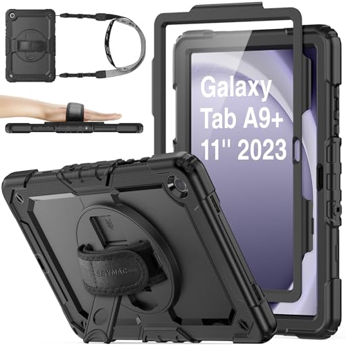 SEYMAC stock Funda para Samsung Galaxy Tab A9 Plus 11 Pulgadas 2023, Funda Resistente con Protector...