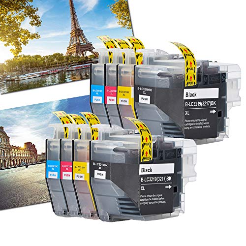 Karl Aiken Compatible 8X Brother LC3219 XL Compatible pour Cartouches d'encre Brother LC3219XL LC3219 Brother MFC-J5330DW MFC-J5335DW MFC-J5730DW MFC-J5930DW MFC-J6530DW MFC-J6930DW MFC-J6935DW Cover