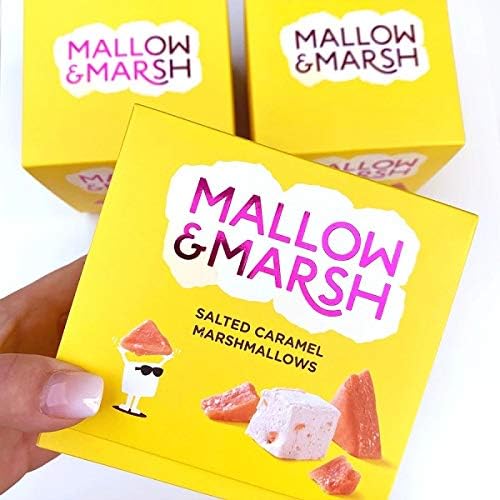 Mallow & Marsh Salted Caramel Marshmallow Luxury Gift Box 169g Perfect for Sharing and Gifts Mallow & Marsh Salted Caramel Marshmallow Luxury Gift Box 169g Perfect for Sharing and Gifts