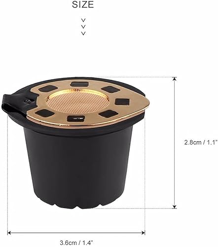 Miniatura 5 de i Cafilas Cápsulas reutilizables recargables Filtro de cápsula de café compatible con máquinas de café Nespresso con cepillo de cuchara de café
