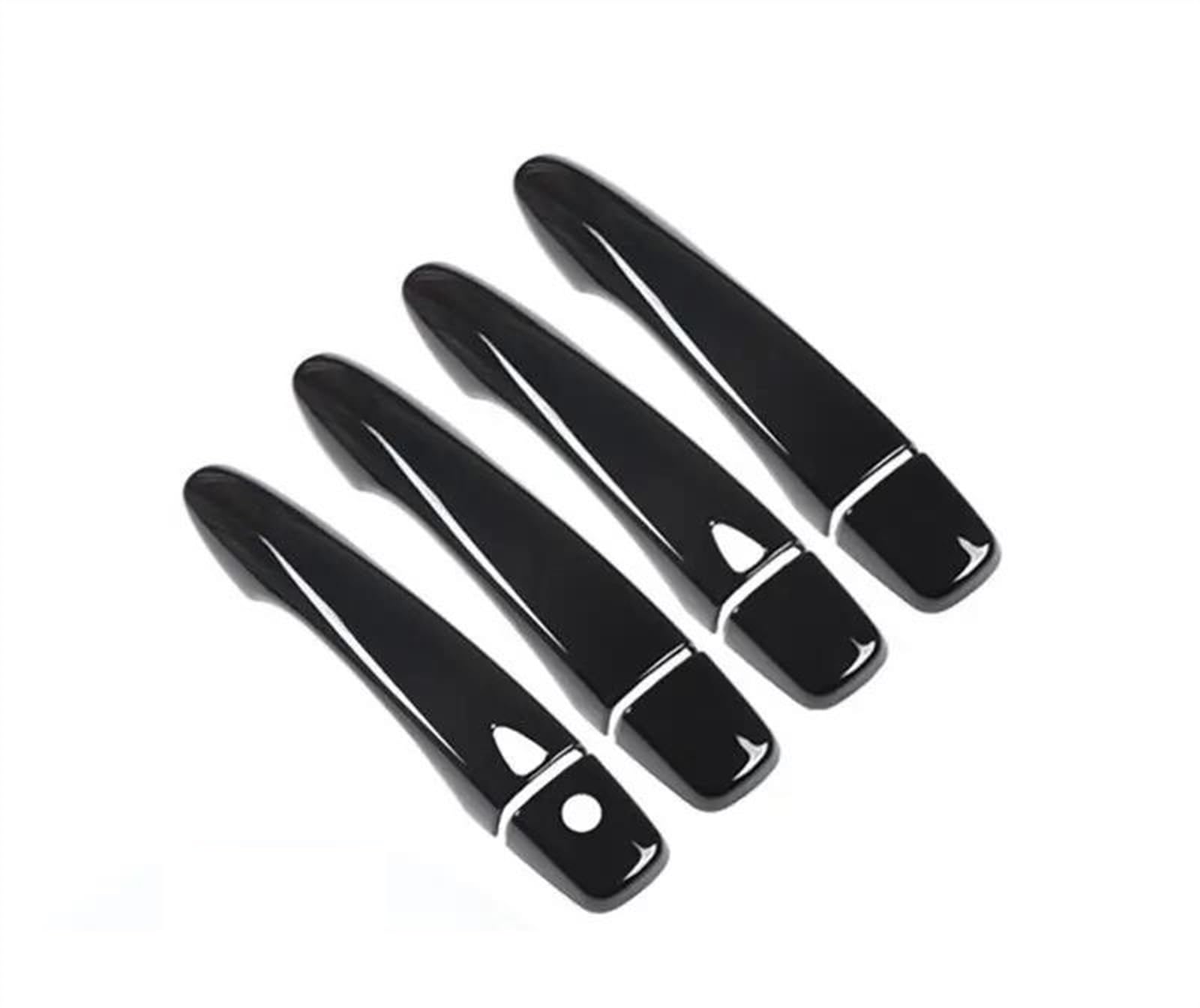 KJHOPY Car Exterior Door Handle Cover Decoration Accessories ABS for Nissan for XTrail for Qashqai for Rogue for Sport Exterior Door Handle(B)