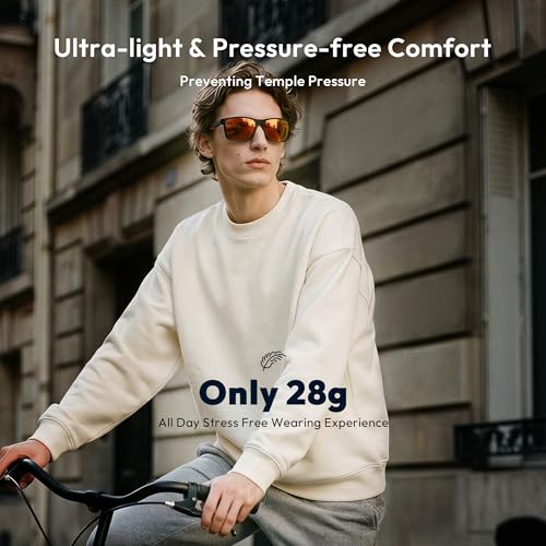 Image of ZENOTTIC Sports Polarized Sunglasses Men: UV400 Flexible Unbreakable Frame