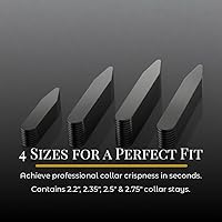 Vista 3 de 40 metal Collar Stays en una caja – 4 Tamaños