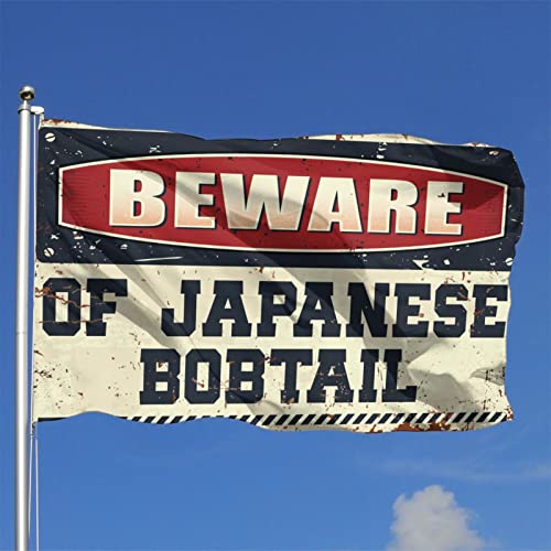 Drapeau japonais Bobtail humour 152x244 cm pour chambre - 3