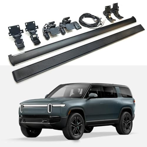 Estribos Eléctricos para Rivian R1S 2022-2026 Negro