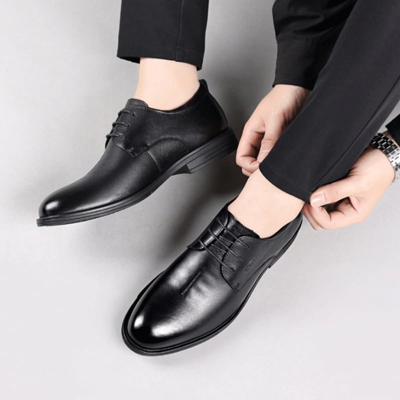 Men's Dress Shoes Slip On Pointed Toe Derbys Classic Formal Business Shoes Casual Summer Breathable Soft Sole3