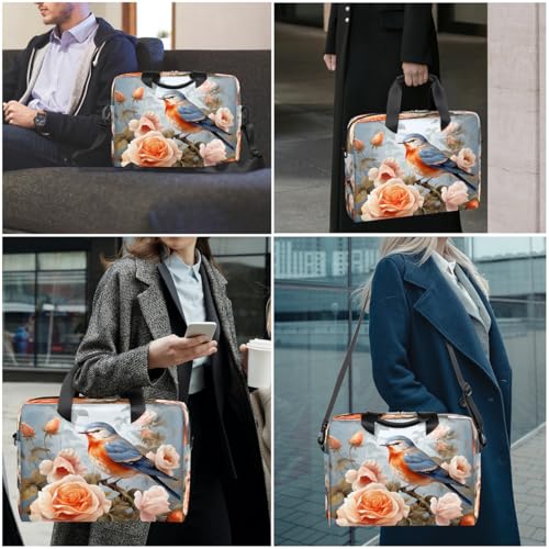 Maletín para portátil de 15.6 pulgadas con diseño floral miniatura 2