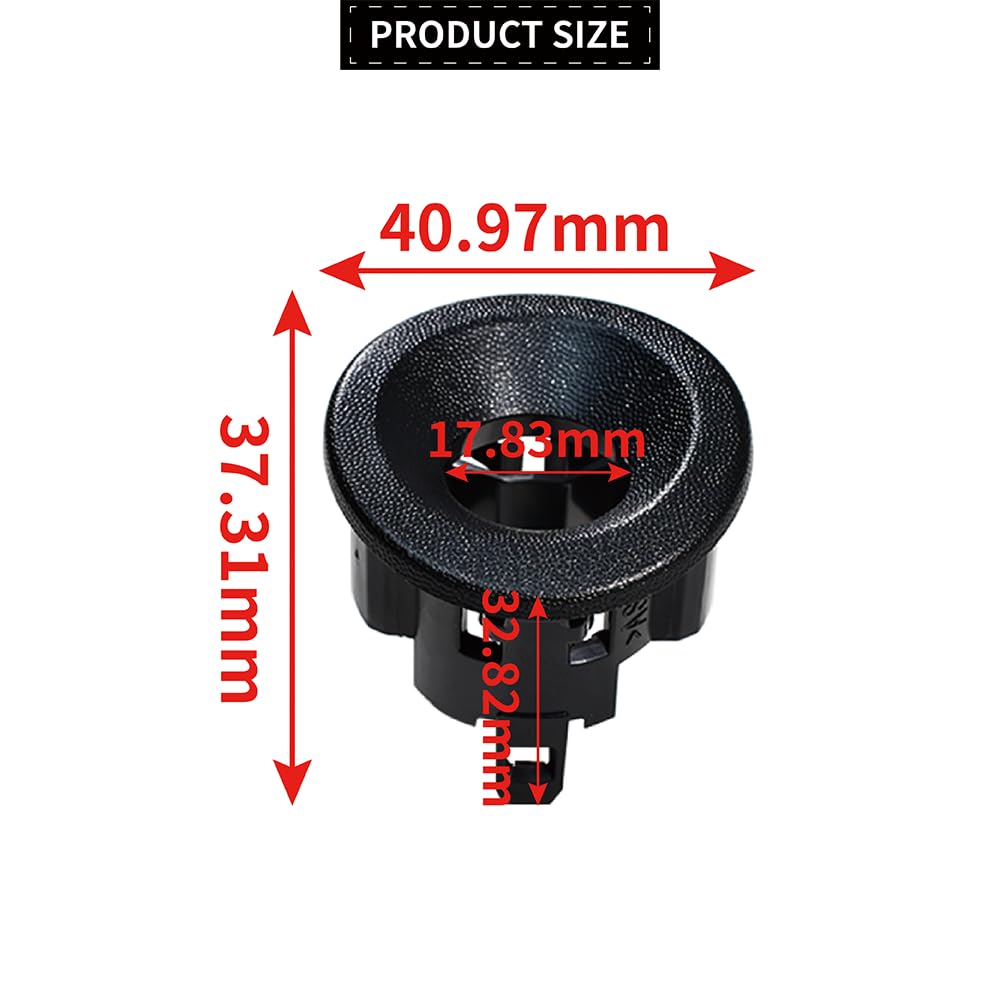 Set di 4 Supporti PDC per Sensore di Parcheggio Posteriore Compatibile con Berlingo II Partner II 2008-2018 9682341877 7414ZK