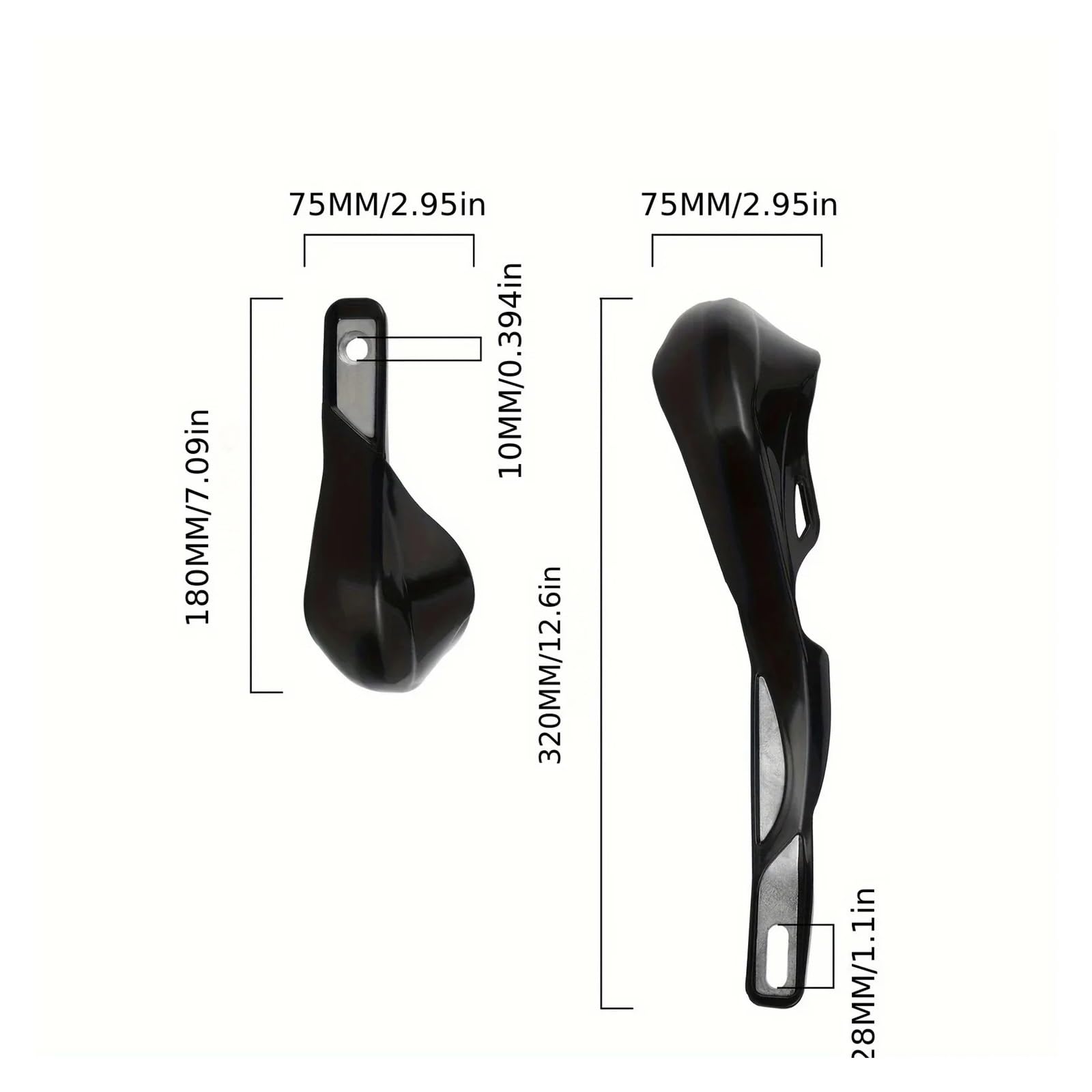 Protecteur de protège-mains Mains de guidon pour moto universels, 22mm, 7/8 pouces, pour Yamaha, pour SUZUKI, pour Kawasaki, pour HONDA, pour Apollo(Bleu)