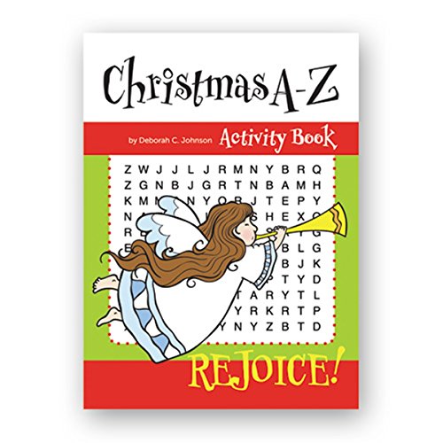 Catholic Kids Growing in Faith Christmas Activity Book, A-Z Brain Teaser Activities for Children, Pack of 12