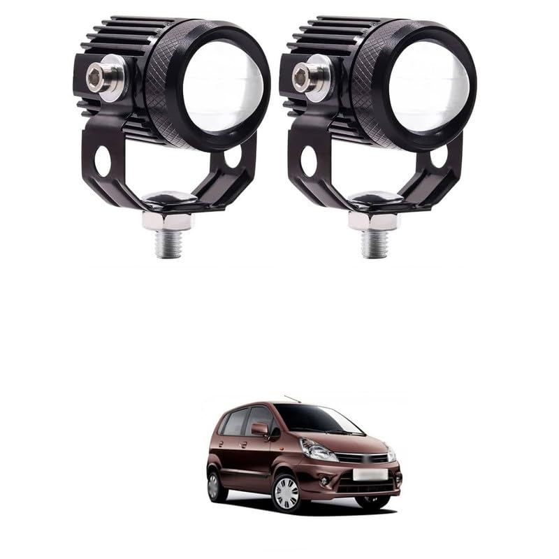 LOVMOTO Universal LED Spot Driving Kit Dual Color Fog Lights with LED Driving Light Work Lights Mini Driving Fog Light For All Motor-cycle, Bi-kes, Scoo-ters, C-ars Comfortable For Ze-n Est-ilo