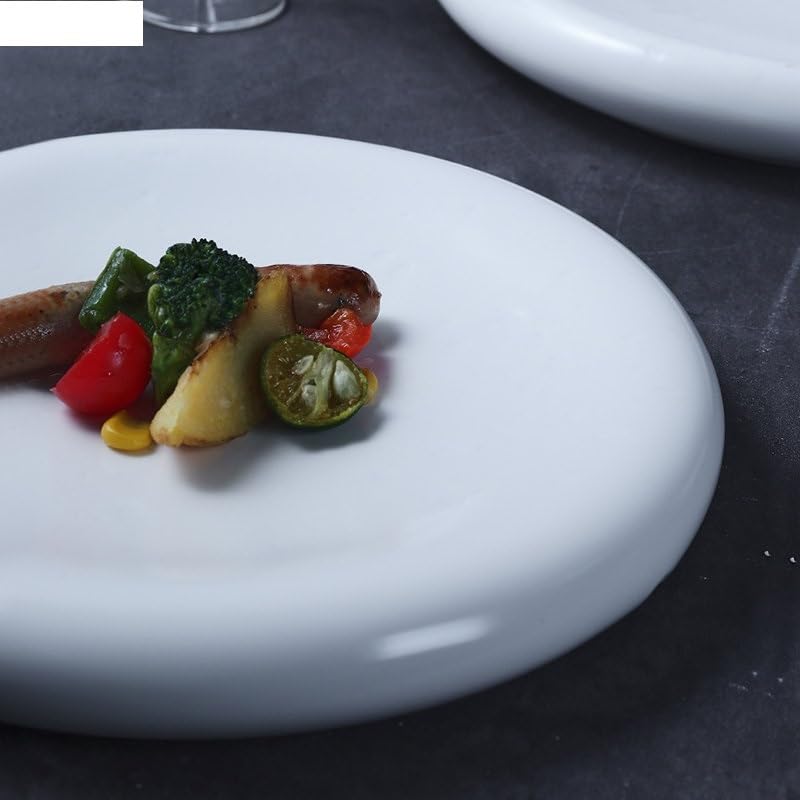 Talerze obiadowe ceramiczny talerz obiadowy restauracja jednolity kolor talerz na stek talerz na przekąski talerze deserowe talerze talerze sushi okrągłe zastawa stołowa talerz na zimno A 20 cm