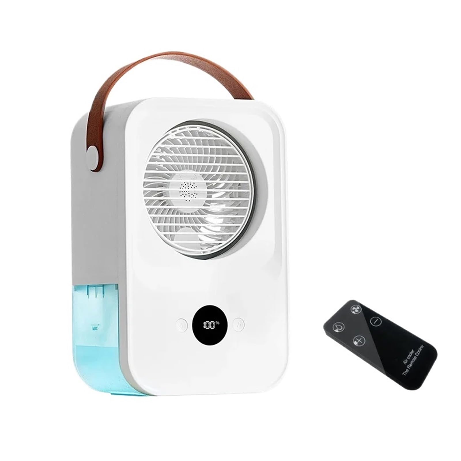 Cczrd Remote Control Versi Portable Water Mist Fan Air Conditioner With Humidification Function Cooling Home Airflow Comfort Refreshing Breeze(Remote Control Versi)