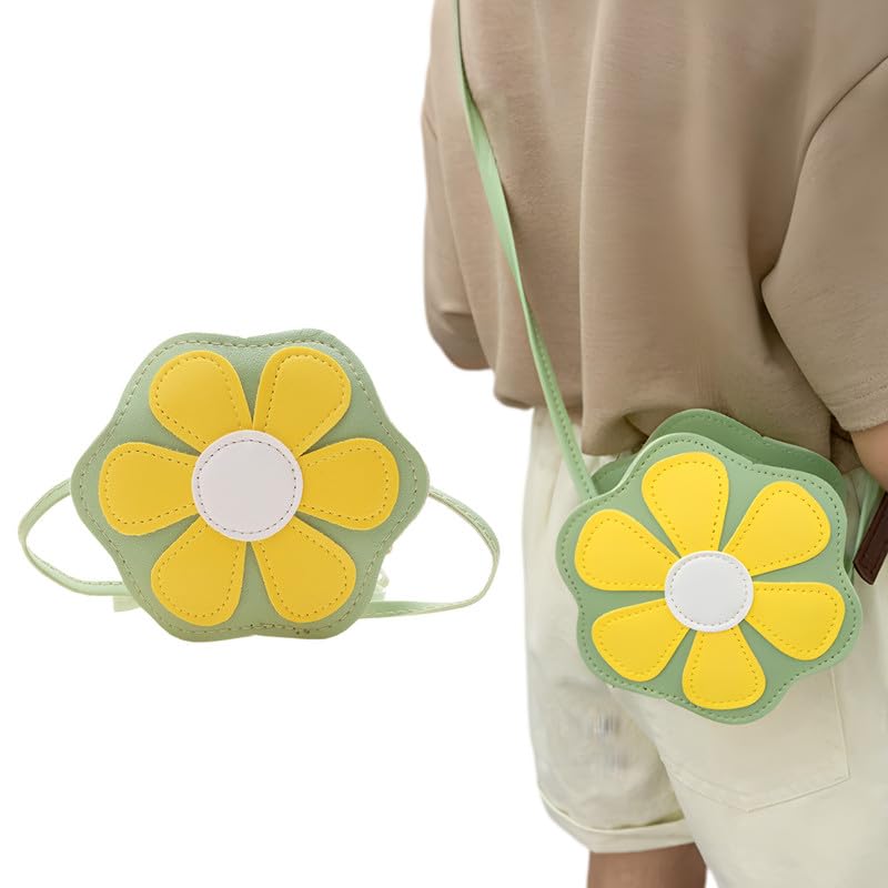 Bembika Kids Sling Bag - Trendy Crossbody Sling Backpack for Kids, Cute PU Material Mini Sling Bag for Children, Colorful Shoulder Bag for Girls, Stylish Small Sling Bag for Baby Girls-(Light Green)-image-49