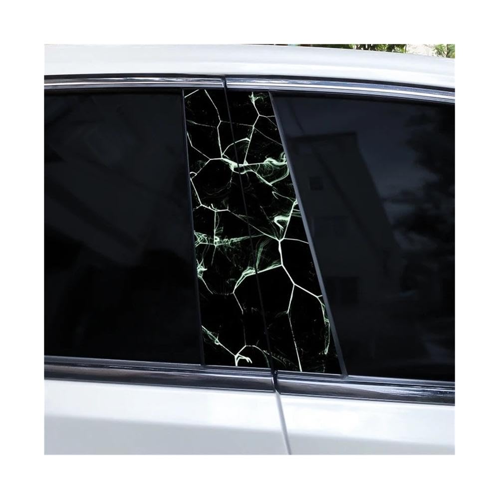 Bertdcx E Lightning Cool Car B-Pillar Stickers Cover Scratches Suitabl For Most Car Door Pillar Stickers Auto Parts(E)