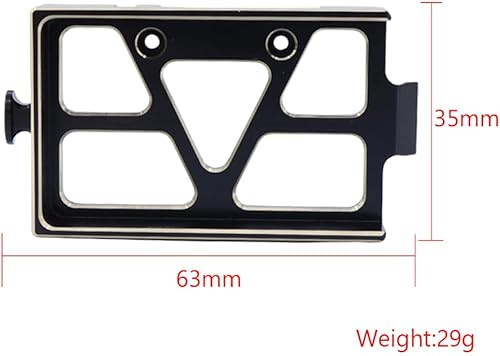 Miniatura 5 de FACCNOY Placa de montaje de bandeja de batería de latón con correa para TRX4M 118 RC Crawler Car Upgrade Parts