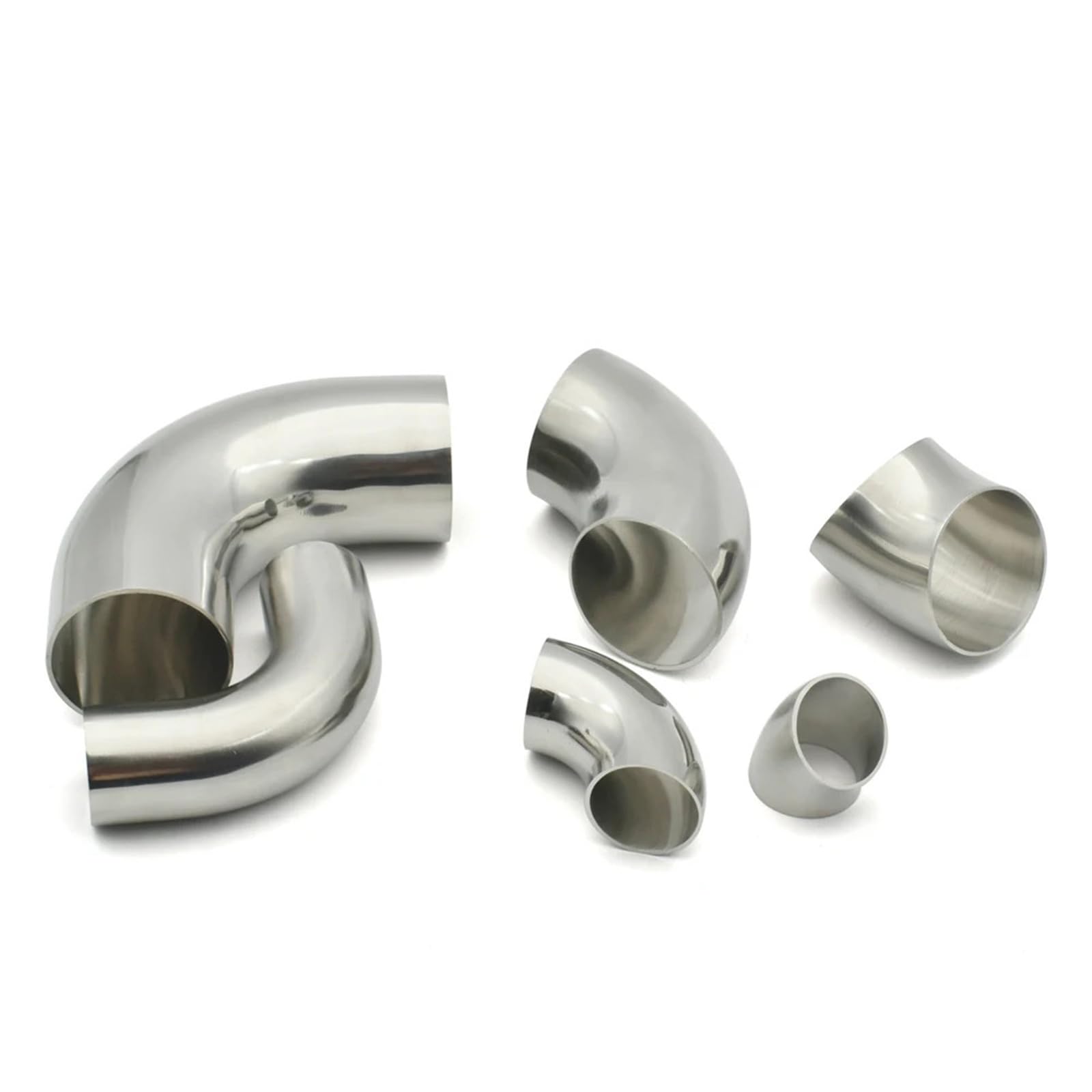 Gjgfjghk Extended Elbow Metal Bar 1Pcs 19Mm-102Mm 304/316 Stainless Steel Sanitary Grade Welding Extension 90 ° 45 ° Elbow Seamless Welding Pipe Fittings Polished Food(,Sus316l,57Mm)