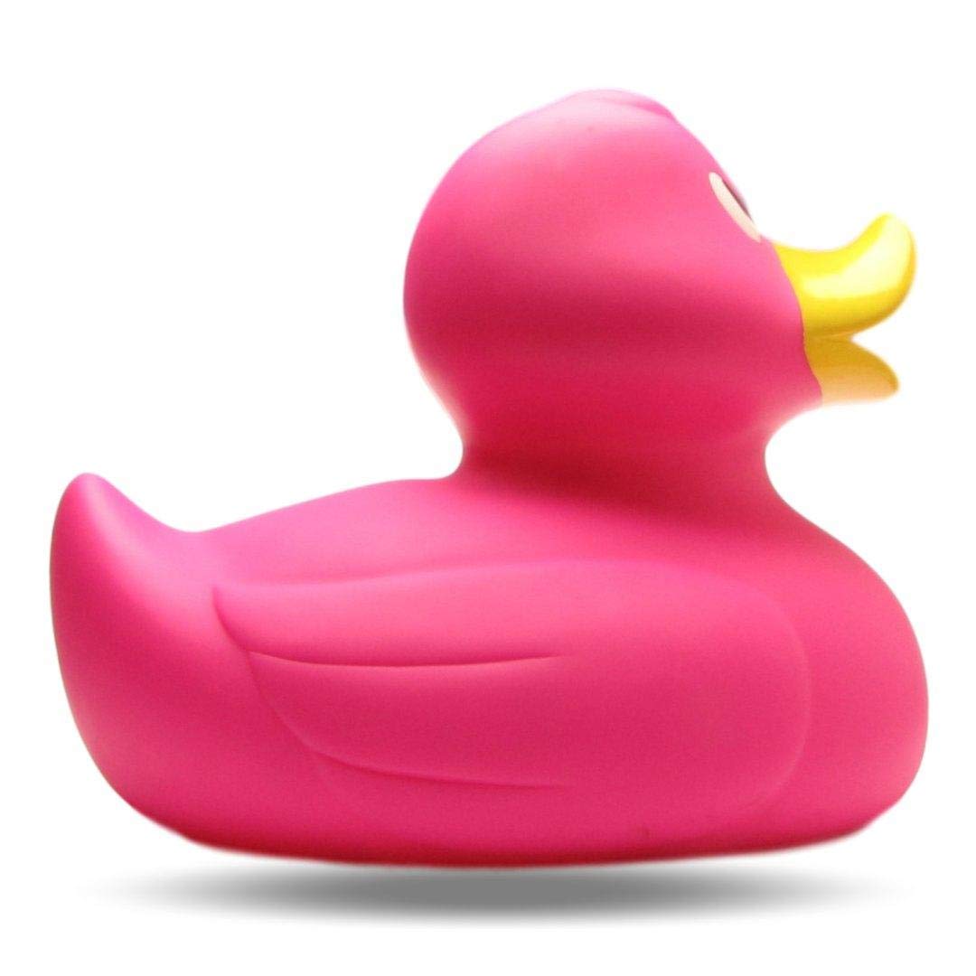 Duckshop XXL-Badeente Isabell - pink I Quietscheente I L: 31 cm