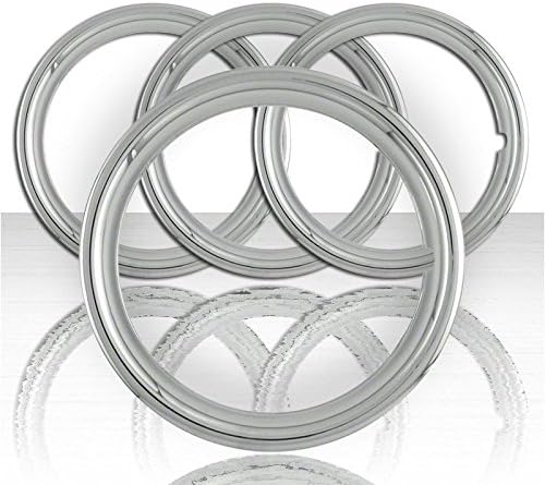 Set of Four 17' Chrome ABS 1 1/2' Deep Wheel Trim Rings